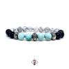 Pulseira Masculina Pedra Larimar - Tigan 1