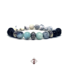 Pulseira Masculina Pedra Água Marinha Aquamarine - Tigan 1