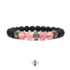 Pulseira Nenets Pedra Jade Rubi Rosa