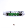 Pulseira Masculina Pedra Jade Verde