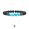 Pulseira Masculina Pedra Larimar