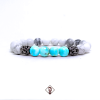 Pulseira Masculina Pedra Larimar