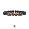 Pulseira Masculina Pedra Olho de Tigre