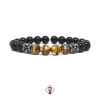 Pulseira Masculina Pedra Ágata Tibetana